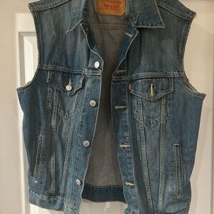 Levi's Blue Denim Vest